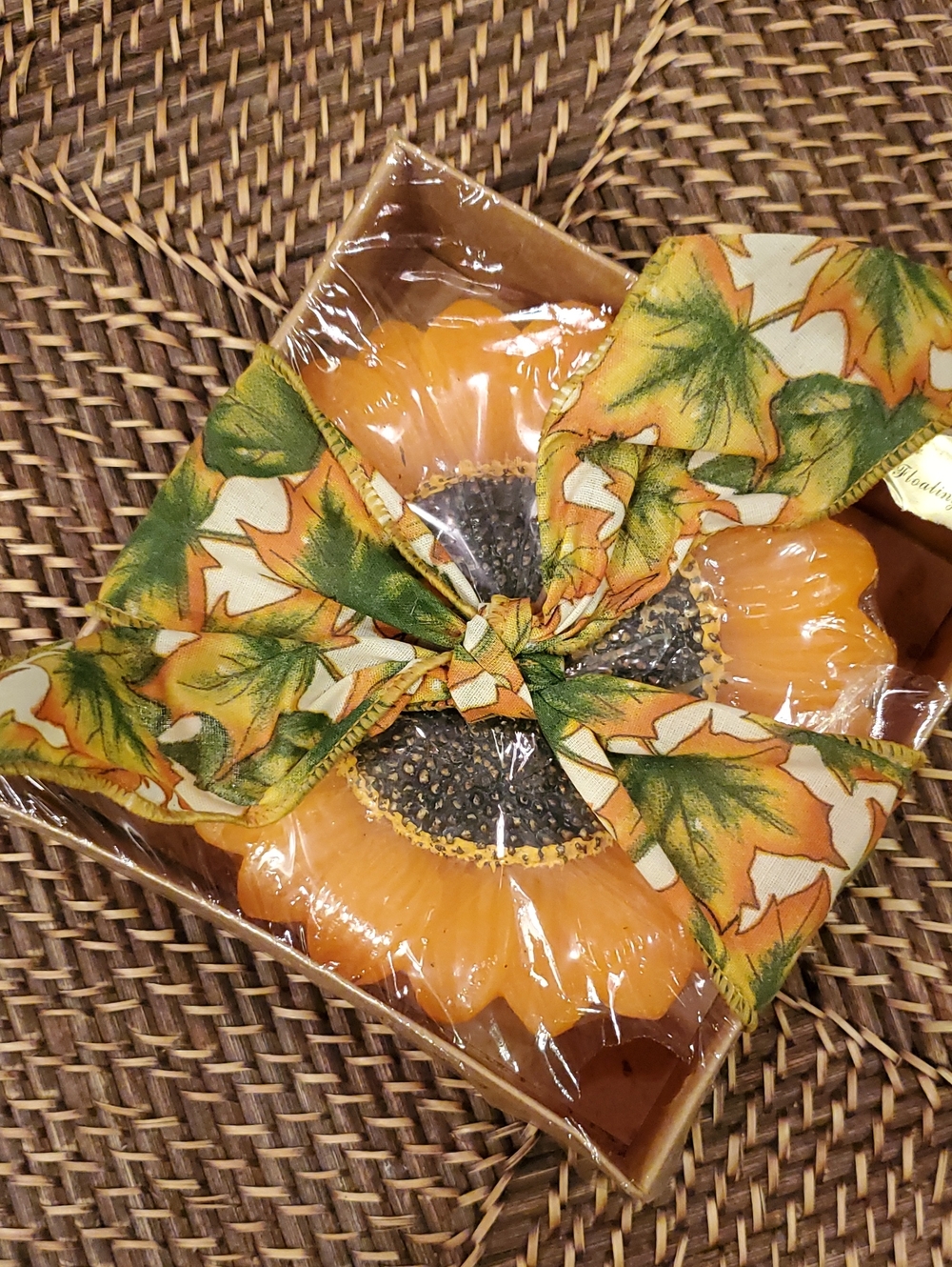 Large Sunflower Floating Candle